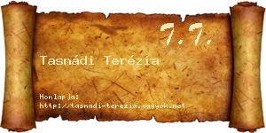 Tasnádi Terézia névjegykártya