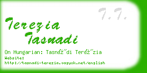 terezia tasnadi business card